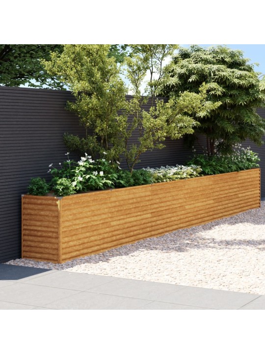 Aukštas sodo lovelis, 578x50x69cm, Corten plienas
