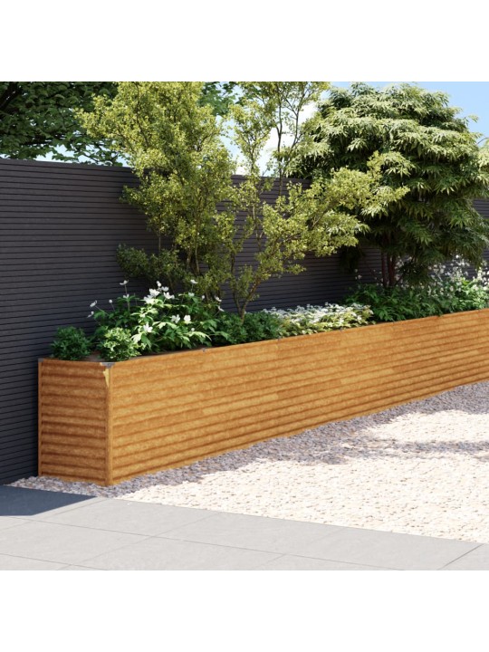 Aukštas sodo lovelis, 1610x50x69cm, Corten plienas