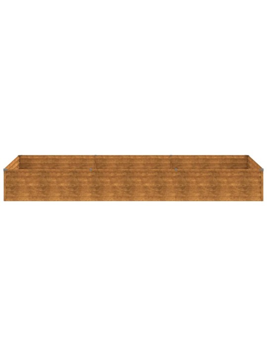 Aukštas sodo lovelis, 291x100x36cm, Corten plienas