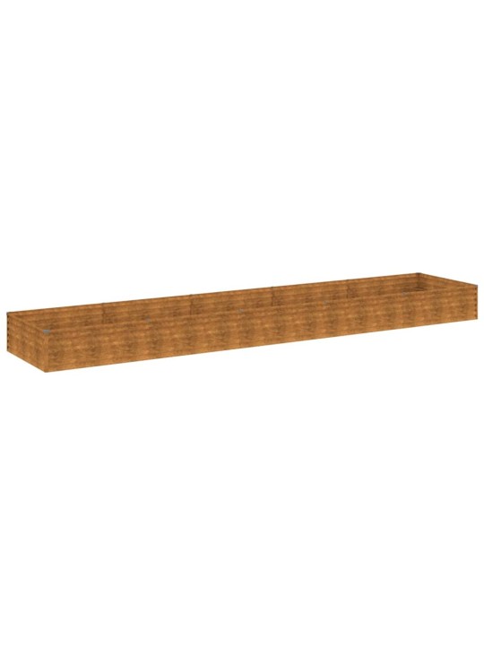 Aukštas sodo lovelis, 482x100x36cm, Corten plienas