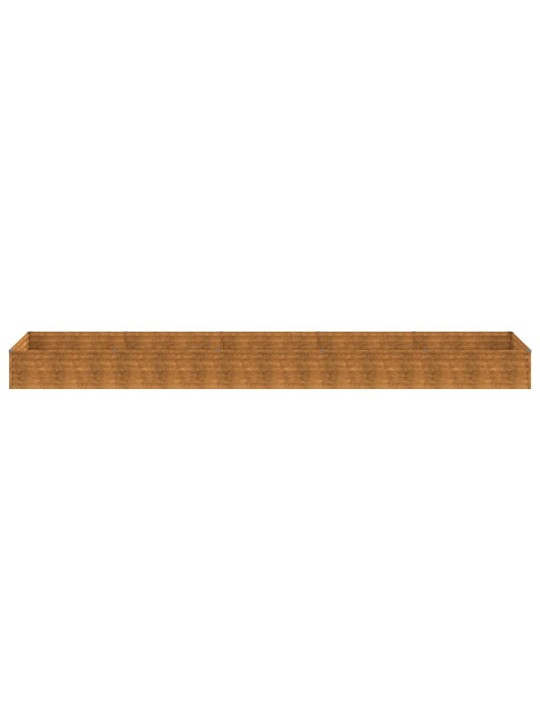 Aukštas sodo lovelis, 482x100x36cm, Corten plienas