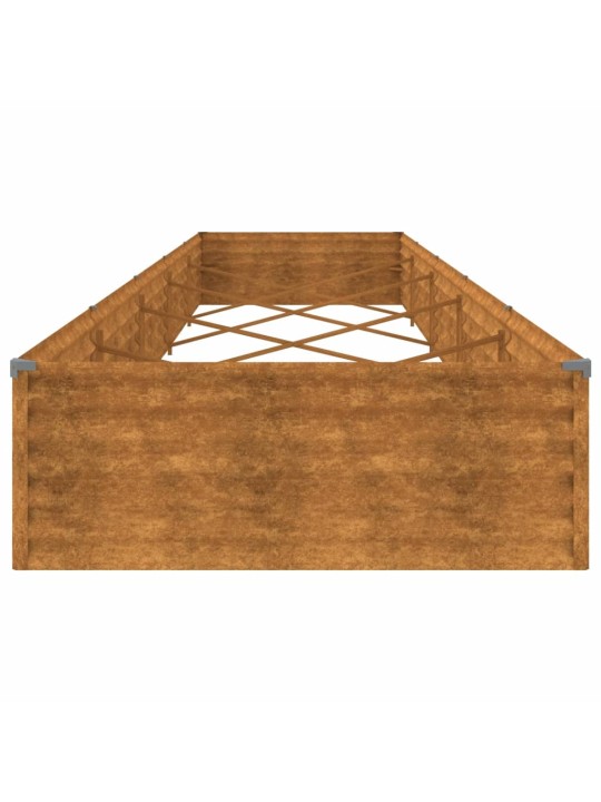 Aukštas sodo lovelis, 482x100x36cm, Corten plienas