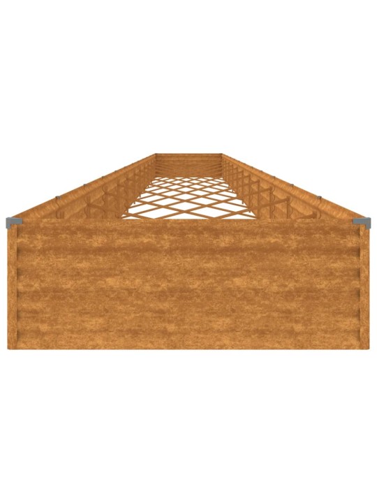 Aukštas sodo lovelis, 1150x100x36cm, Corten plienas