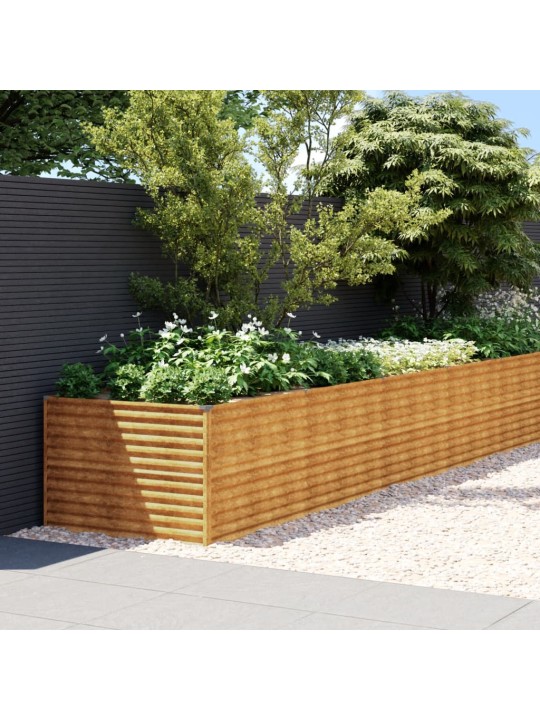 Aukštas sodo lovelis, 770x100x69cm, Corten plienas