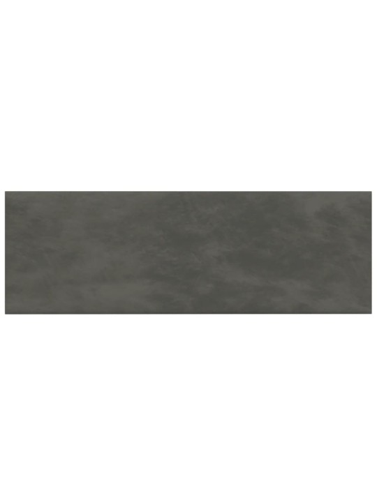 Sienų plokštės, 12vnt., pilkos, 90x30cm, aksomas, 3,24m²