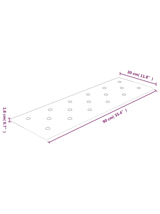 Sienų plokštės, 12vnt., juodos, 90x30cm, dirbtinė oda, 3,24m²