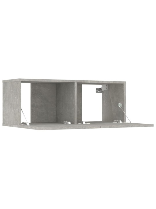 Televizoriaus spintelės, 2vnt., pilkos, 80x30x30cm, mediena