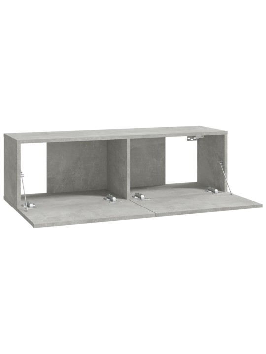 Televizoriaus spintelės, 2vnt., pilkos, 100x30x30cm, mediena