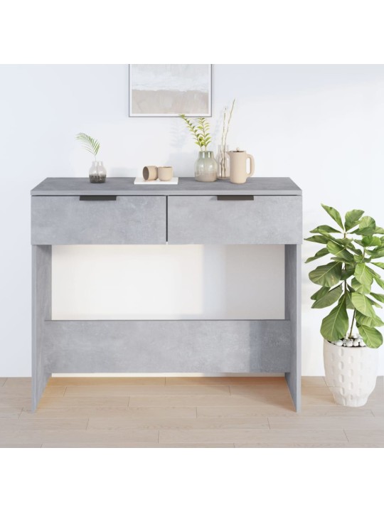 Konsolinis staliukas, betono pilkas, 90x36x75cm, mediena