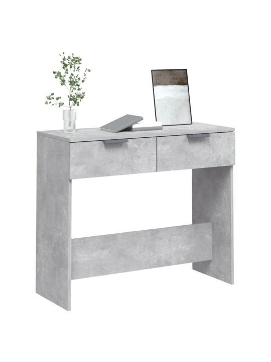 Konsolinis staliukas, betono pilkas, 90x36x75cm, mediena