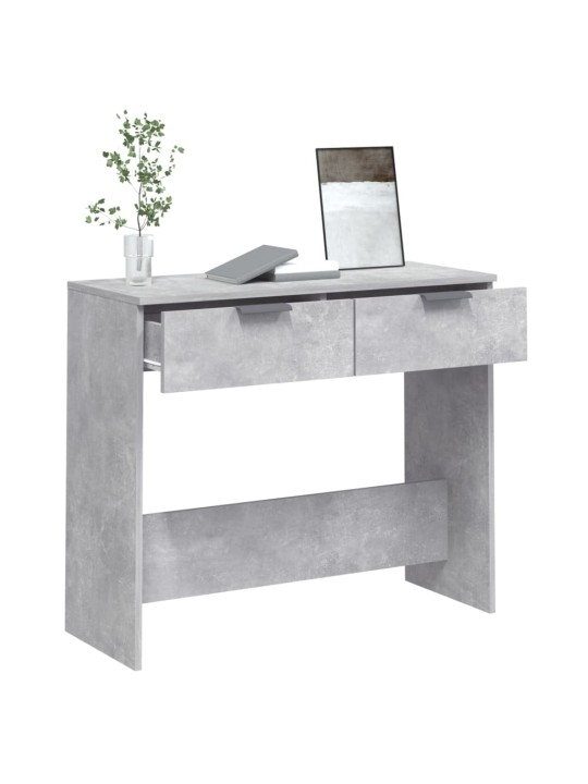 Konsolinis staliukas, betono pilkas, 90x36x75cm, mediena