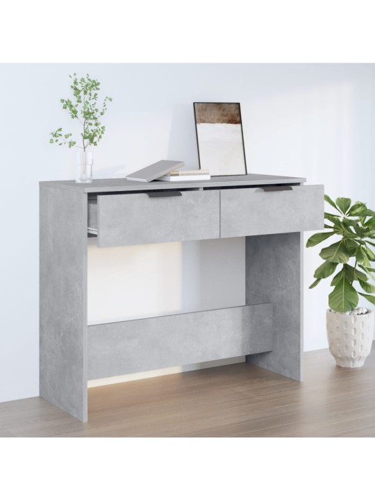 Konsolinis staliukas, betono pilkas, 90x36x75cm, mediena
