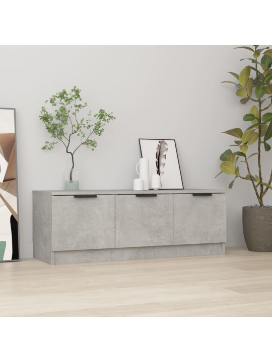 Televizoriaus spintelė, betono pilka, 102x35x36,5cm, mediena