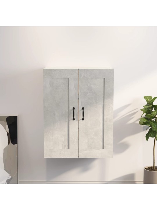 Pakabinama sieninė spintelė, betono pilka, 69,5x32,5x90cm