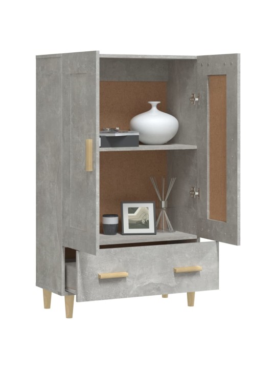 Komoda, betono pilkos spalvos, 70x31x115cm, apdirbta mediena
