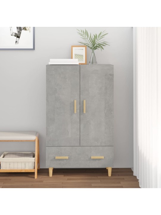 Komoda, betono pilkos spalvos, 70x31x115cm, apdirbta mediena