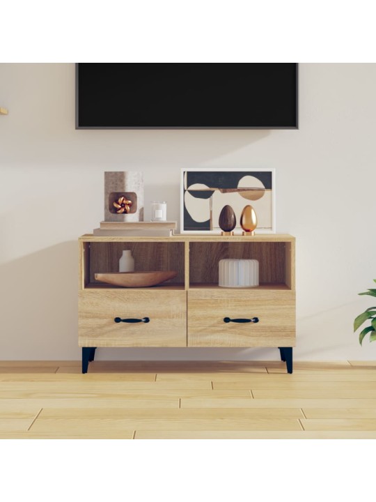 Televizoriaus spintelė, ąžuolo, 80x36x50cm, apdirbta mediena