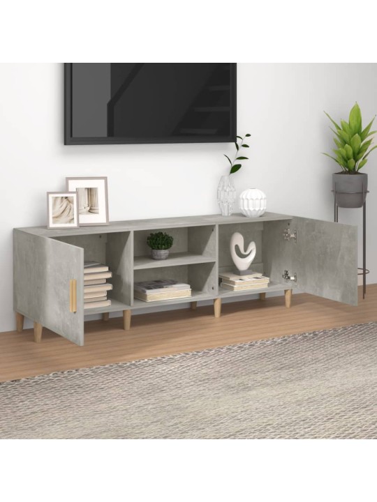 Televizoriaus spintelė, betono pilka, 150x30x50cm, mediena