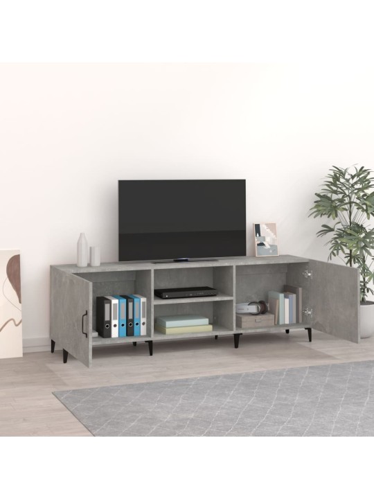 Televizoriaus spintelė, betono pilka, 150x30x50cm, mediena