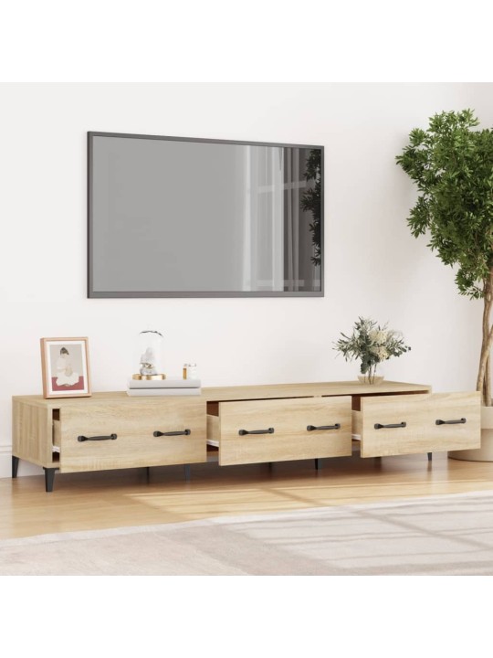 Televizoriaus spintelė, ąžuolo, 150x34,5x30cm, apdirbta mediena
