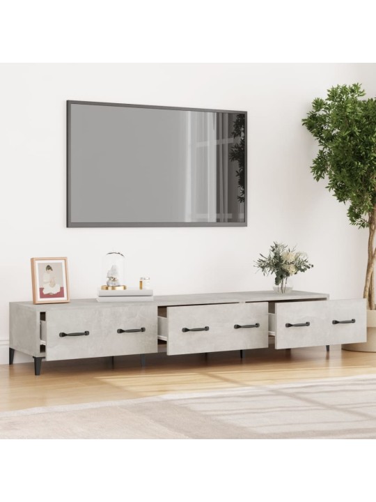 Televizoriaus spintelė, betono pilka, 150x34,5x30cm, mediena