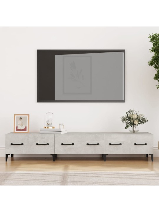 Televizoriaus spintelė, betono pilka, 150x34,5x30cm, mediena