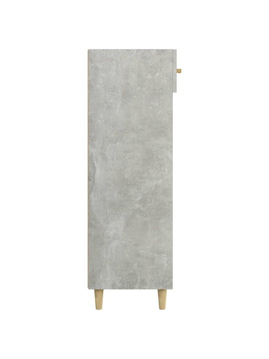 Spintelė batams, betono pilka, 60x35x105cm, apdirbta mediena