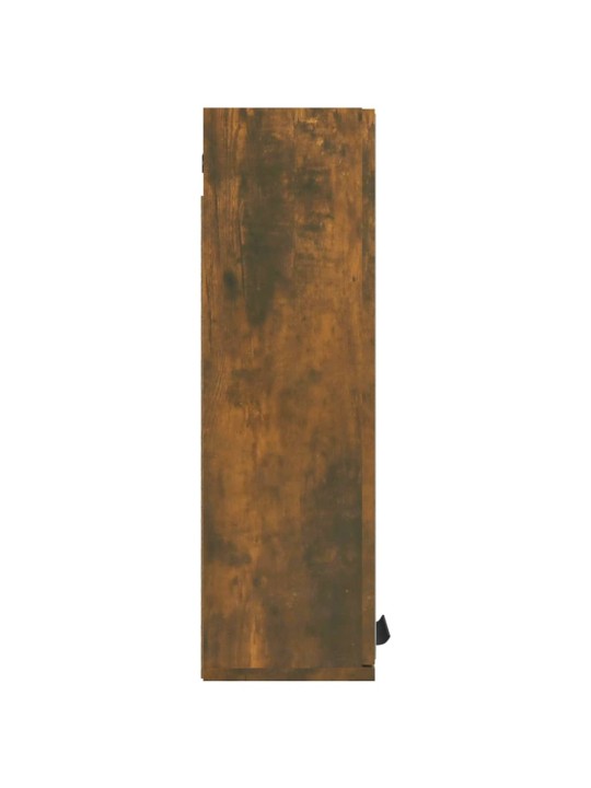 Veidrodinė vonios spintelė, dūminio ąžuolo spalvos, 64x20x67cm