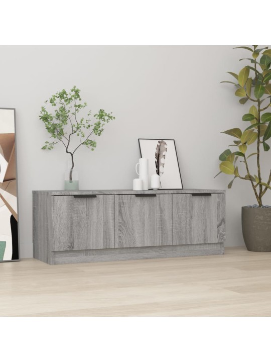 Televizoriaus spintelė, pilka ąžuolo, 102x35x36,5cm, mediena
