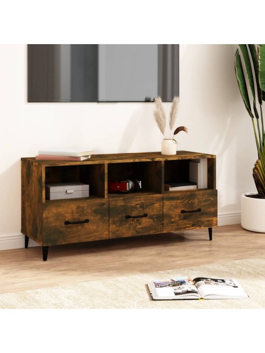 Televizoriaus spintelė, dūminio ąžuolo, 102x35x50cm, mediena