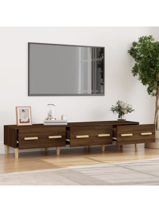 Televizoriaus spintelė, ruda ąžuolo, 150x34,5x30cm, mediena