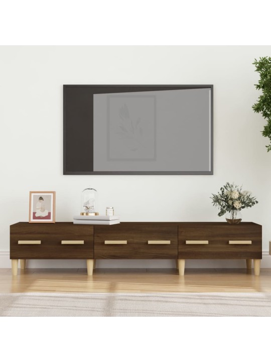 Televizoriaus spintelė, ruda ąžuolo, 150x34,5x30cm, mediena