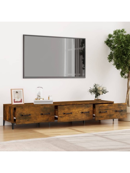 Televizoriaus spintelė, dūminio ąžuolo, 150x34,5x30cm, mediena