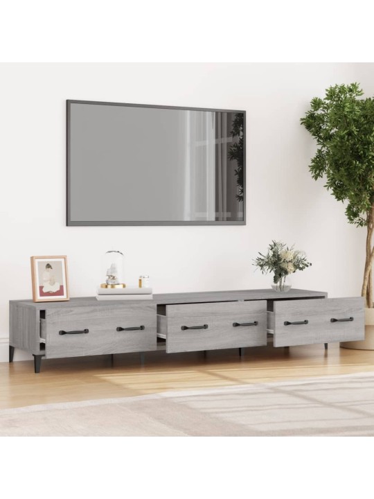 Televizoriaus spintelė, pilka ąžuolo, 150x34,5x30cm, mediena
