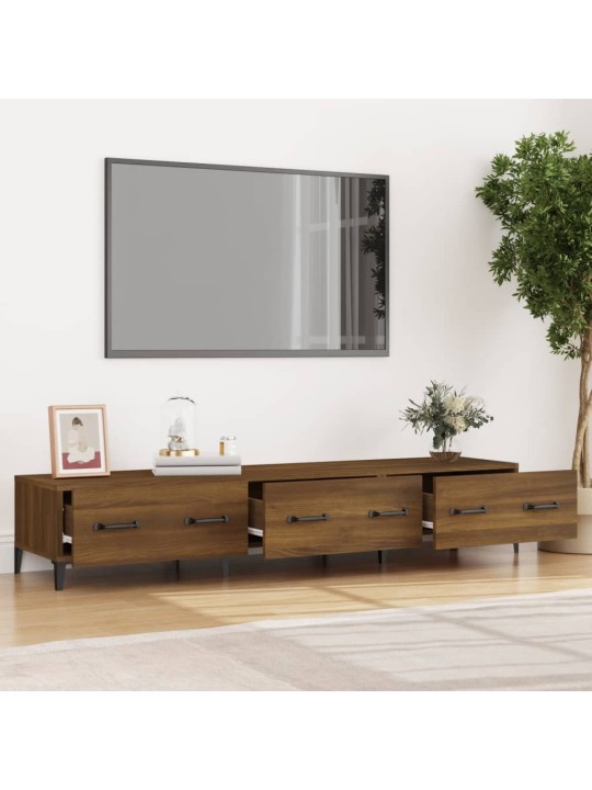 Televizoriaus spintelė, ruda ąžuolo, 150x34,5x30cm, mediena