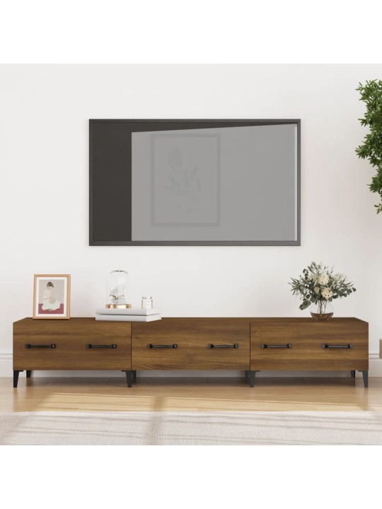 Televizoriaus spintelė, ruda ąžuolo, 150x34,5x30cm, mediena