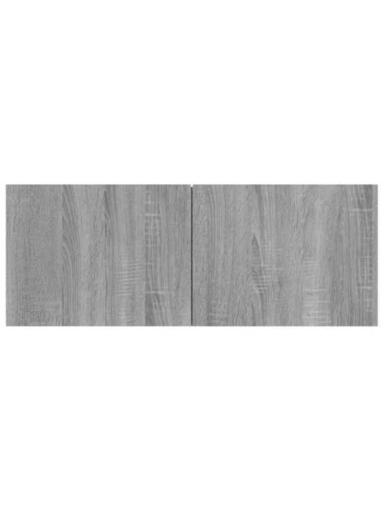 Televizoriaus spintelės, 2vnt., pilkos, 80x30x30cm, mediena