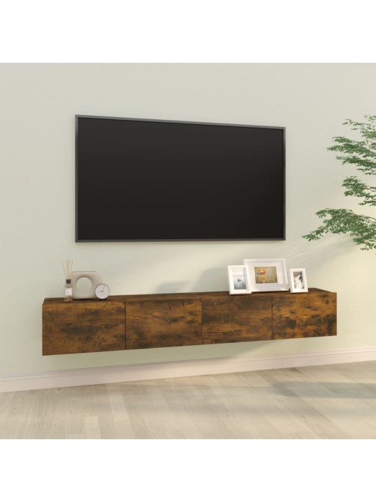 Televizoriaus spintelės, 2vnt., ąžuolo, 100x30x30cm, mediena