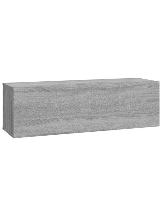 Televizoriaus spintelės, 2vnt., pilkos, 100x30x30cm, mediena