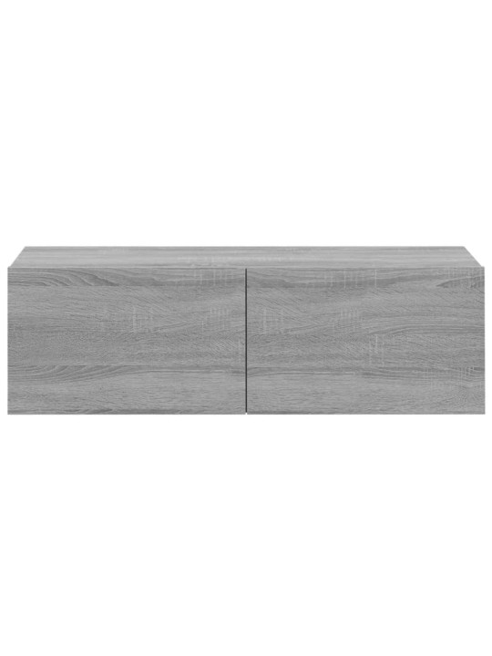 Televizoriaus spintelės, 2vnt., pilkos, 100x30x30cm, mediena