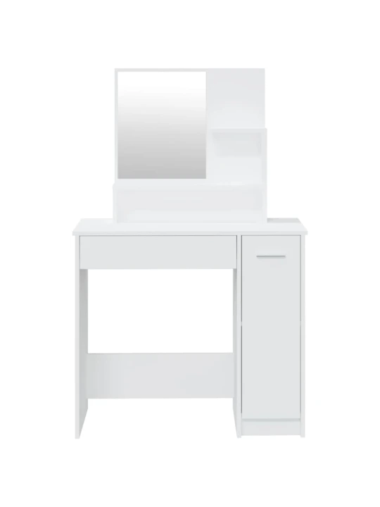 Kosmetinio staliuko komplektas, baltos spalvos, 86,5x35x136cm