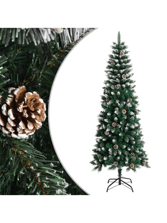 Dirbtinė Kalėdų eglutė su stovu, žalios spalvos, 240cm, PVC