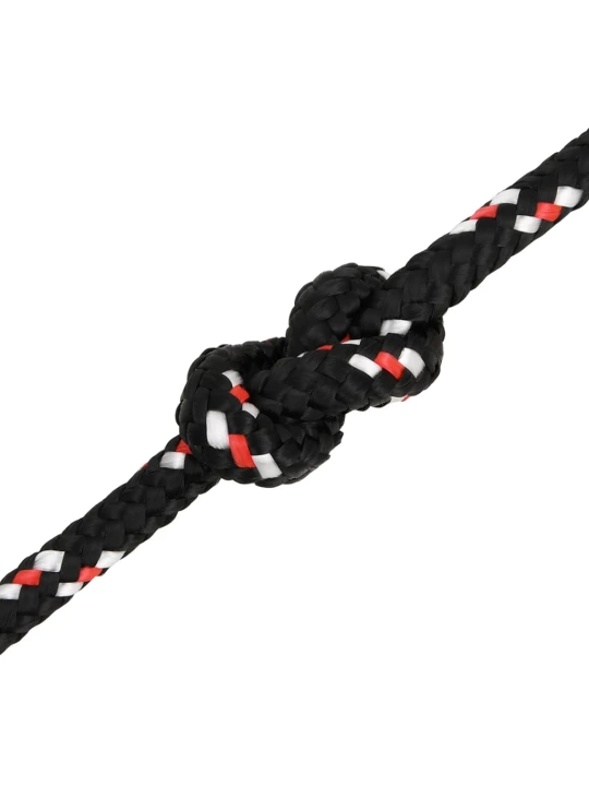 Valties virvė, juodos spalvos, 10mm, 25m, polipropilenas