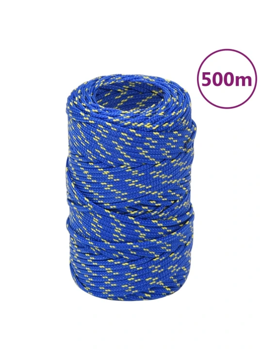 Valties virvė, mėlynos spalvos, 2mm, 500m, polipropilenas