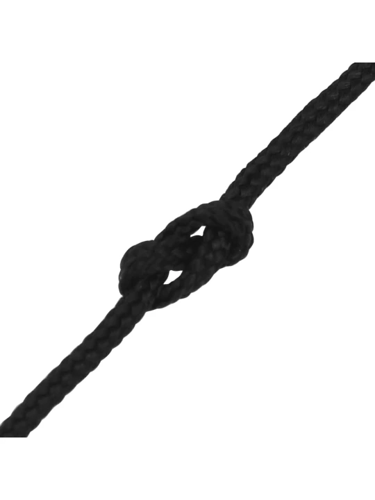 Valties virvė, visiškai juoda, 4mm, 50m, polipropilenas