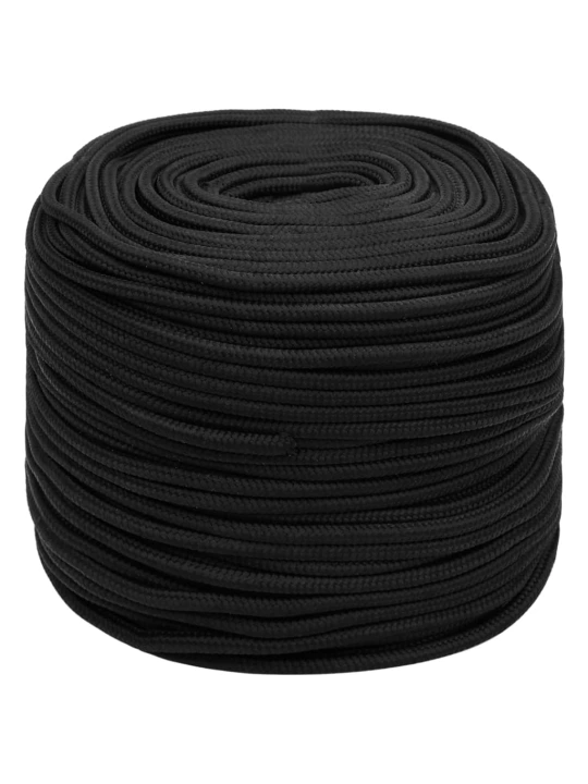 Valties virvė, visiškai juoda, 6mm, 25m, polipropilenas