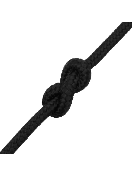 Valties virvė, visiškai juoda, 6mm, 25m, polipropilenas