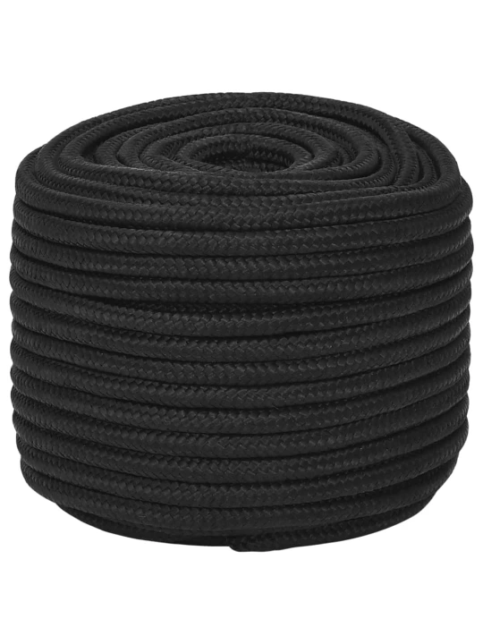 Valties virvė, visiškai juoda, 14mm, 100m, polipropilenas