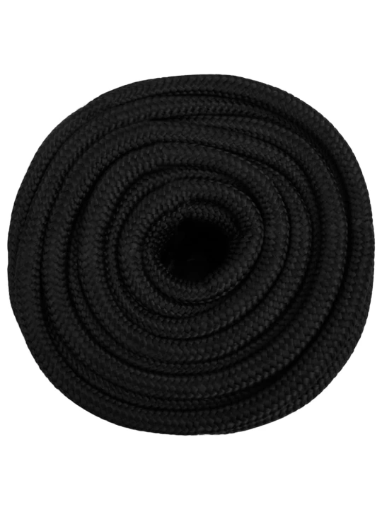 Valties virvė, visiškai juoda, 16mm, 50m, polipropilenas