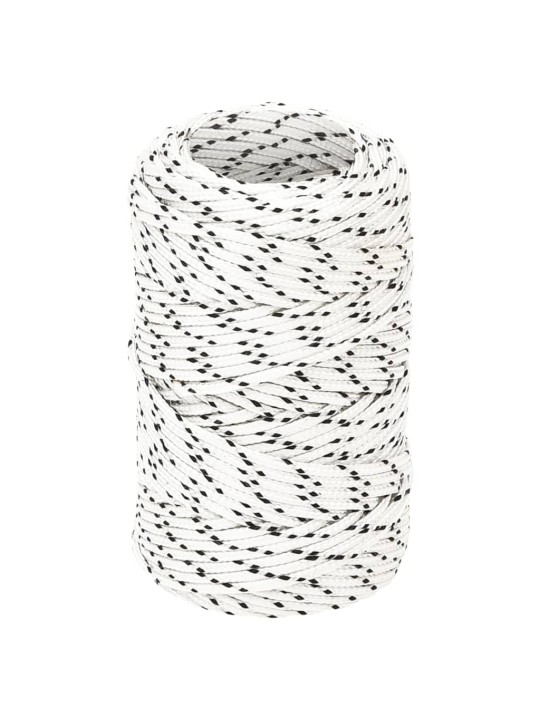 Pinta valties virvė, baltos spalvos, 2mmx25m, poliesteris